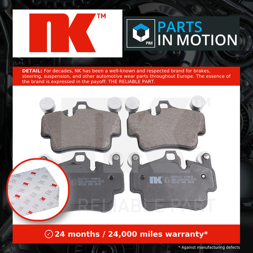 Brake pads set fits porsche - pads,