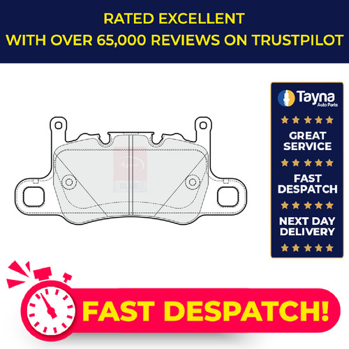 Brake pads set fits porsche - brake,