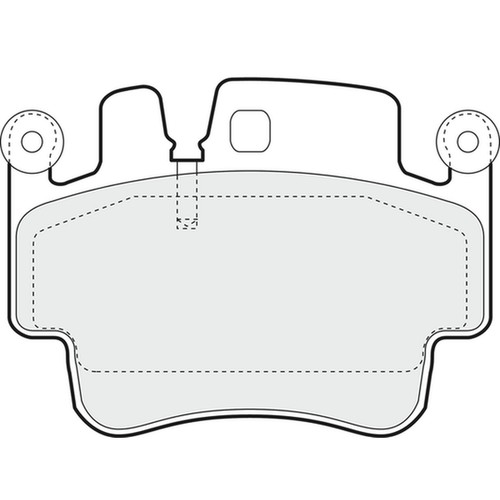 Brake pads set for - set, porsche