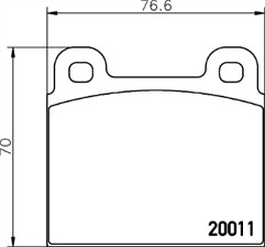 Genuine bosch front brake - genuine,