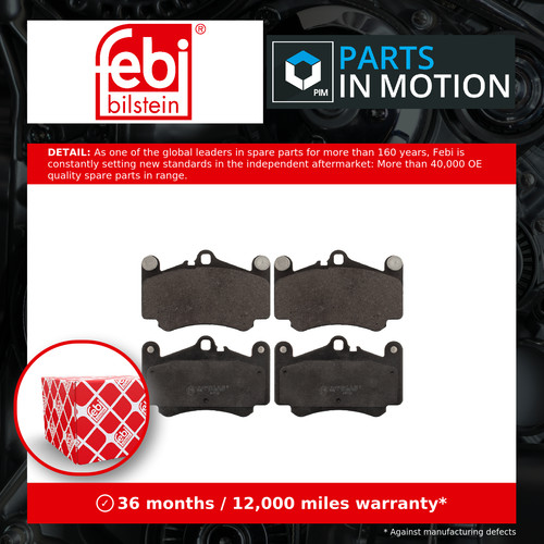 Brake pads set fits porsche - brake,