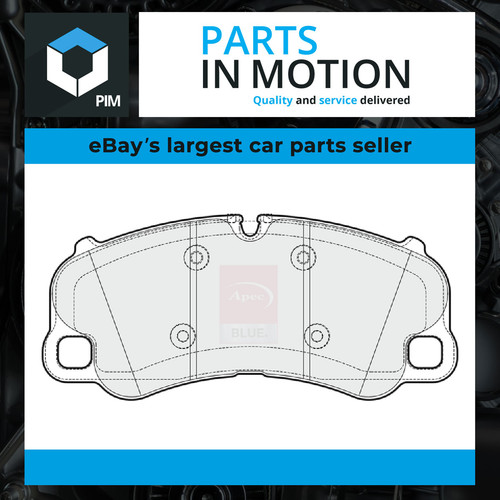 Brake pads set fits porsche - pads,