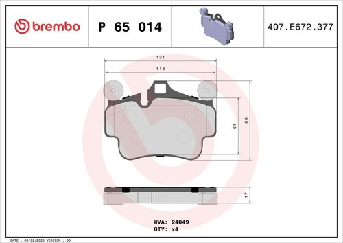 Brembo brake pad set - pad,