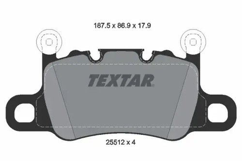 Brake pads 2551201 textar - brake, for
