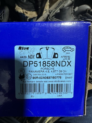 Ebc brake pads - ebc, rear